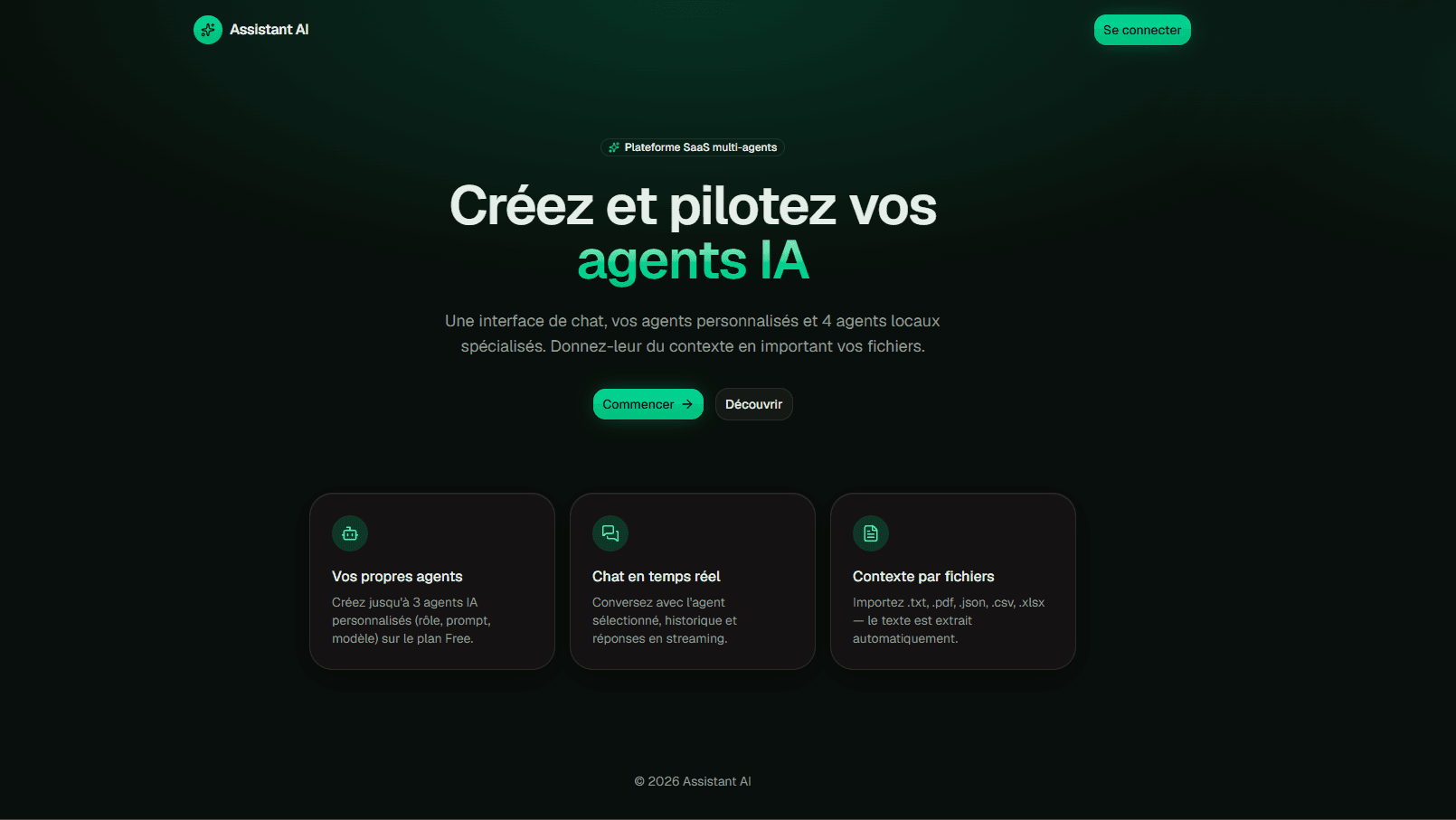 Assistant AI — Aperçu 1